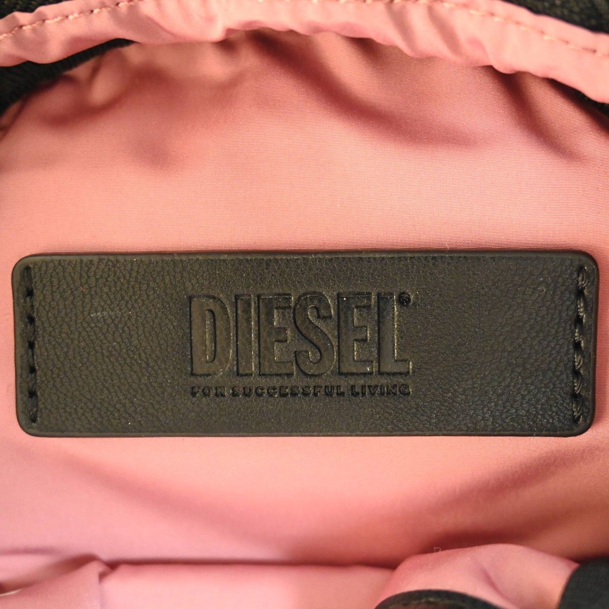 美品 DIESEL ディーゼル エナメル/ナイロン/レザー 2WAY ショルダー 