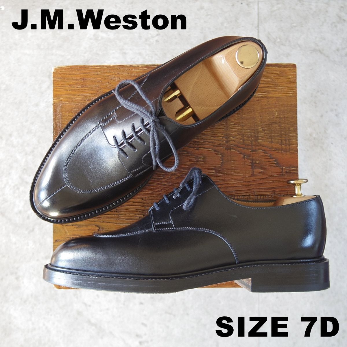 極美品☆J.M.ウエストン 7D【定価￥176,000-☆ハーフハント/598】U