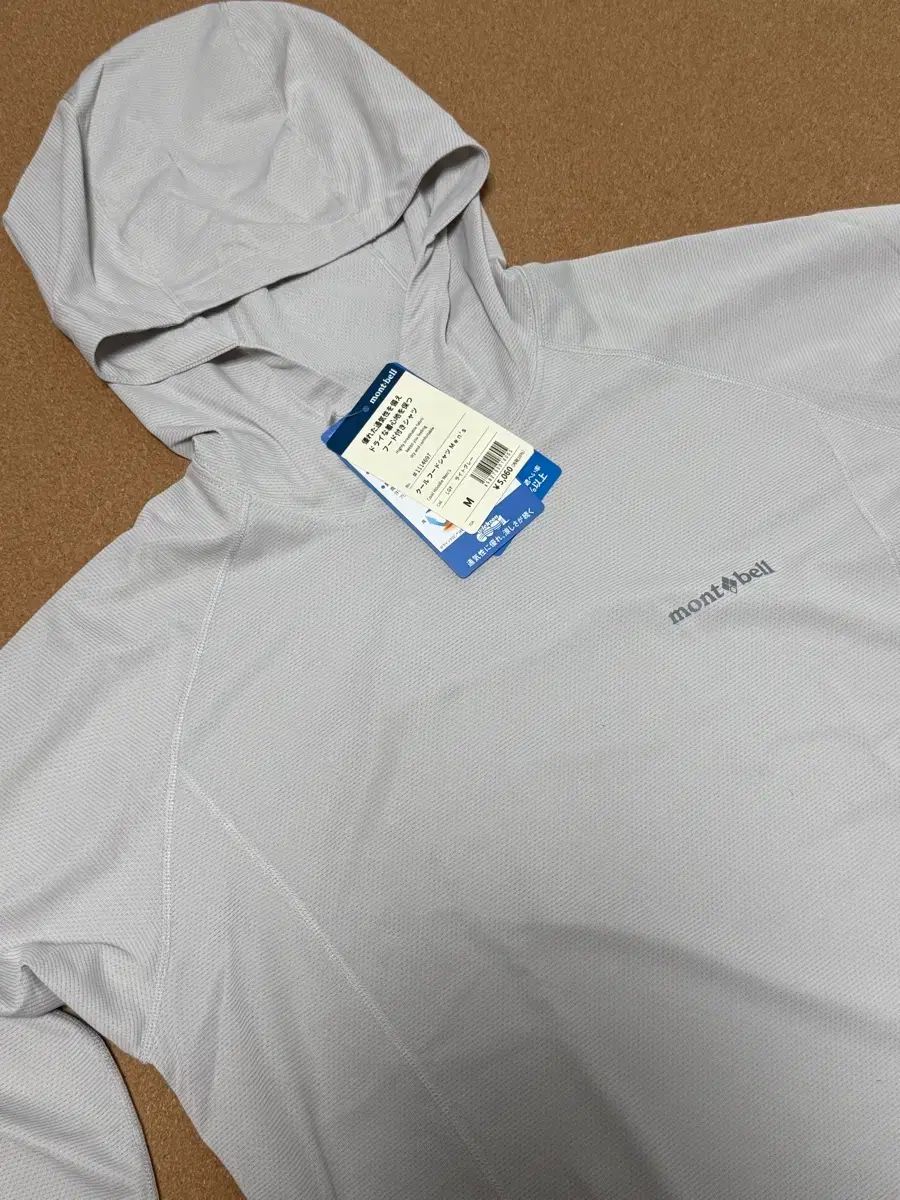 モンベル クール WHO フード シャツ メンズ M ライトグレー