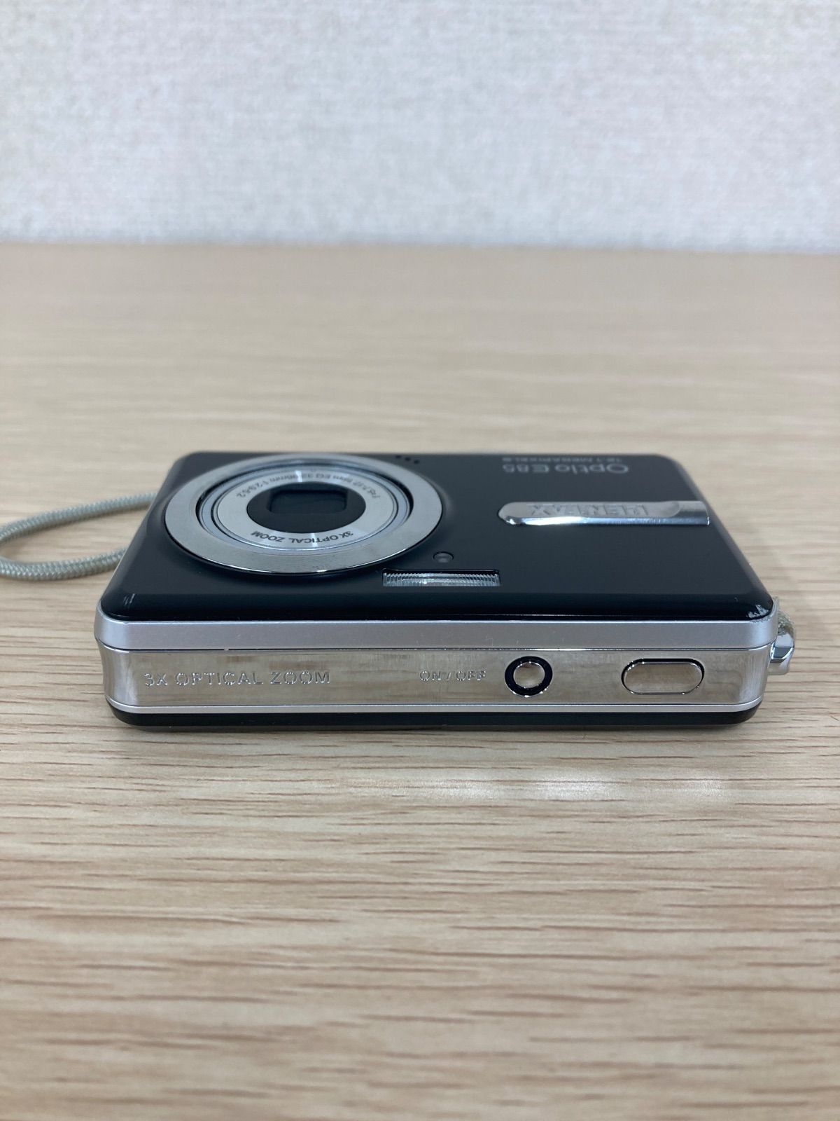 2【通電動作未確認】PENTAX Optio E85 3X OPTICAL ZOOM デジカメ 黒