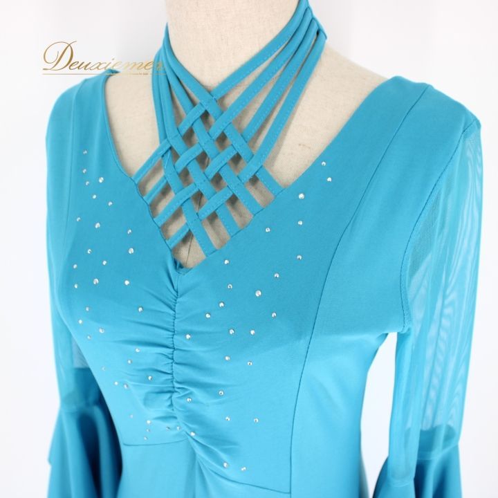 社交ダンス 衣装 スタンダード ドレス ワンピース レッスンウェア