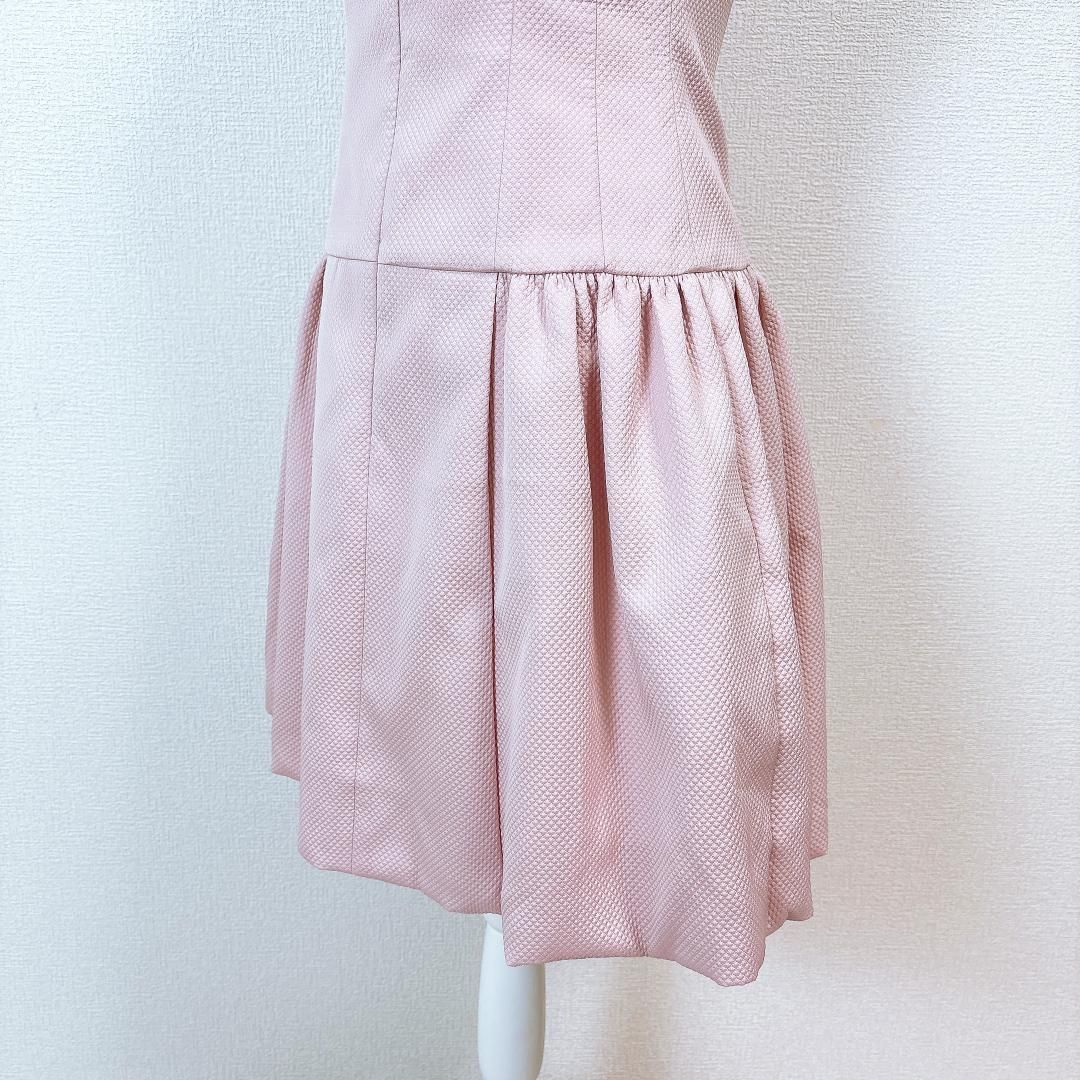 美品】Rene ルネ 半袖Aラインフレアワンピース ピンク - メルカリ