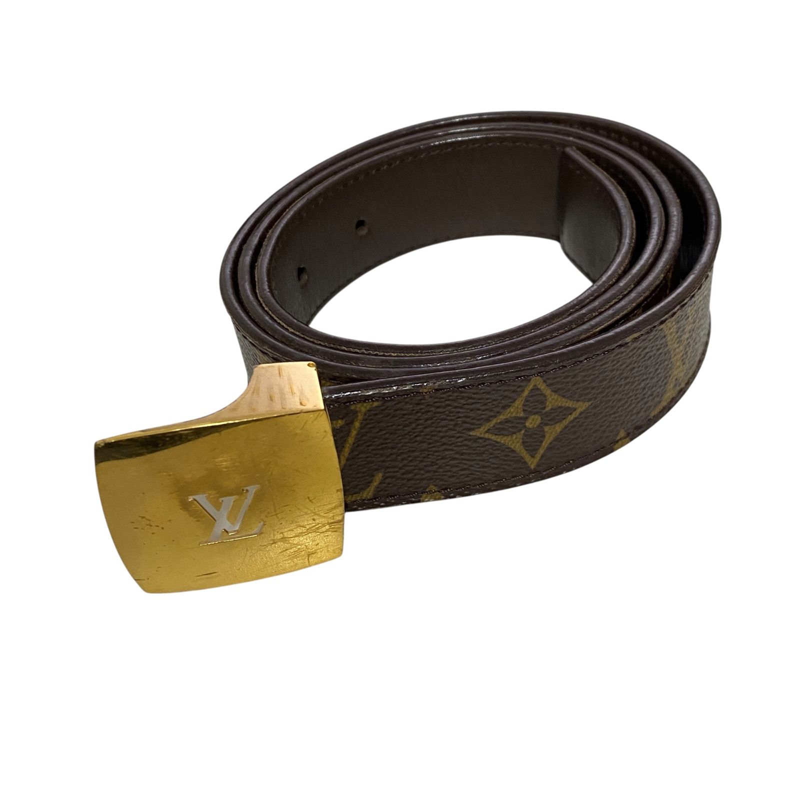 中古品】LOUIS VUITTON ルイヴィトン モノグラム サンチュール ベルト