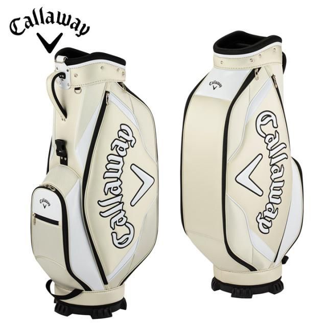  Cb 未使用品 キャロウェイ キャディバッグライトブラウン ホワイト カート型 47インチ対応 ゴルフ JM Callaway 葛西店 ドライバー練習用品 ゴルフバッグ キャディバッグ ゴルフ