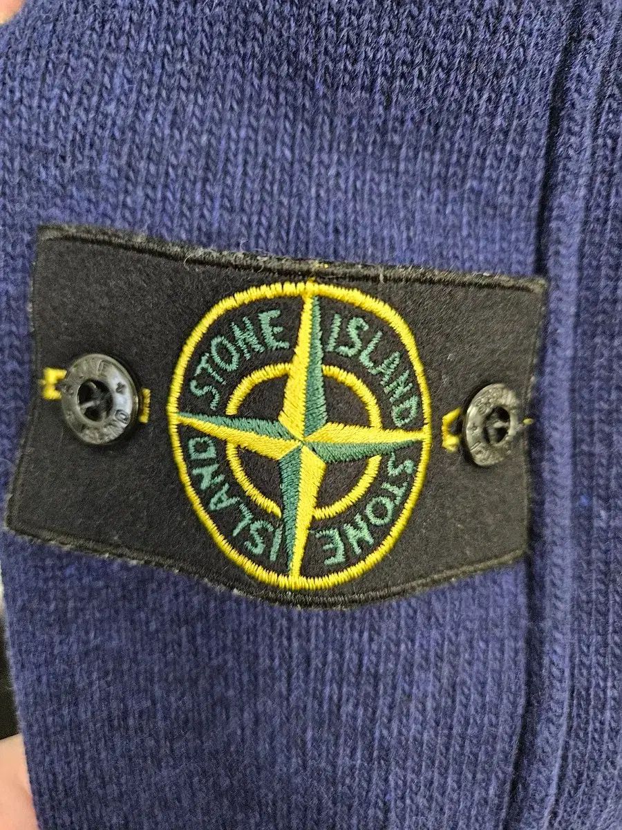 STONE ISLAND ストーンアイランド ネイビー ニット Lサイズ 【公式通販】