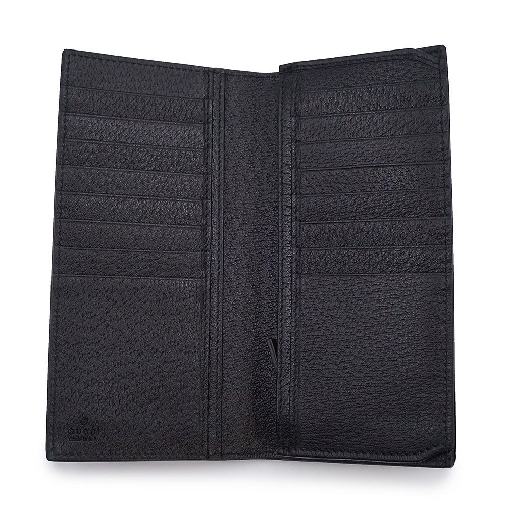 グッチ 428740 GGマーモント ロングウォレット カーフスキン ブラック