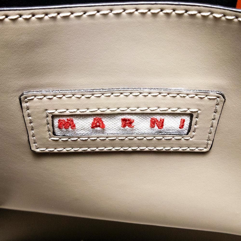 マルニ SHMP0039Y0 ミュゼオ ミニ カーフスキン レザー バイカラー  