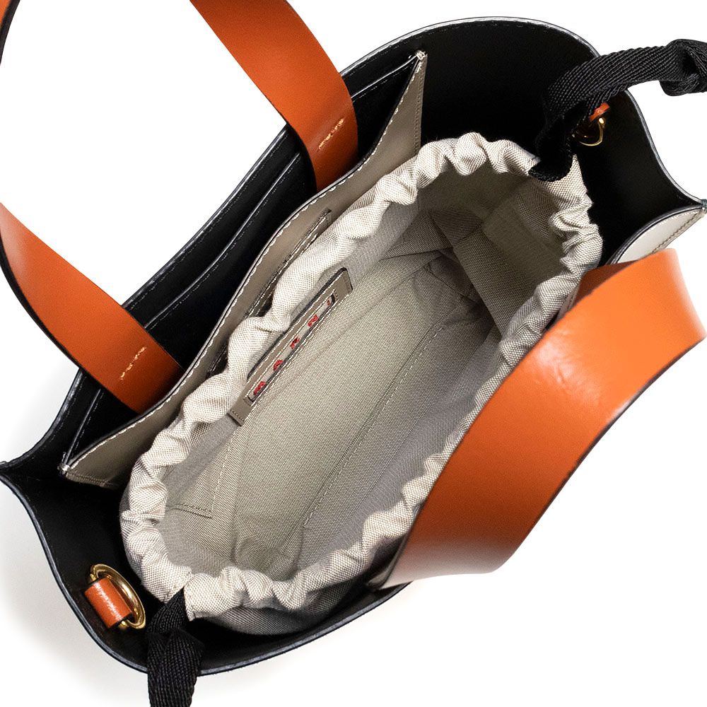 マルニ SHMP0039Y0 ミュゼオ ミニ カーフスキン レザー バイカラー  