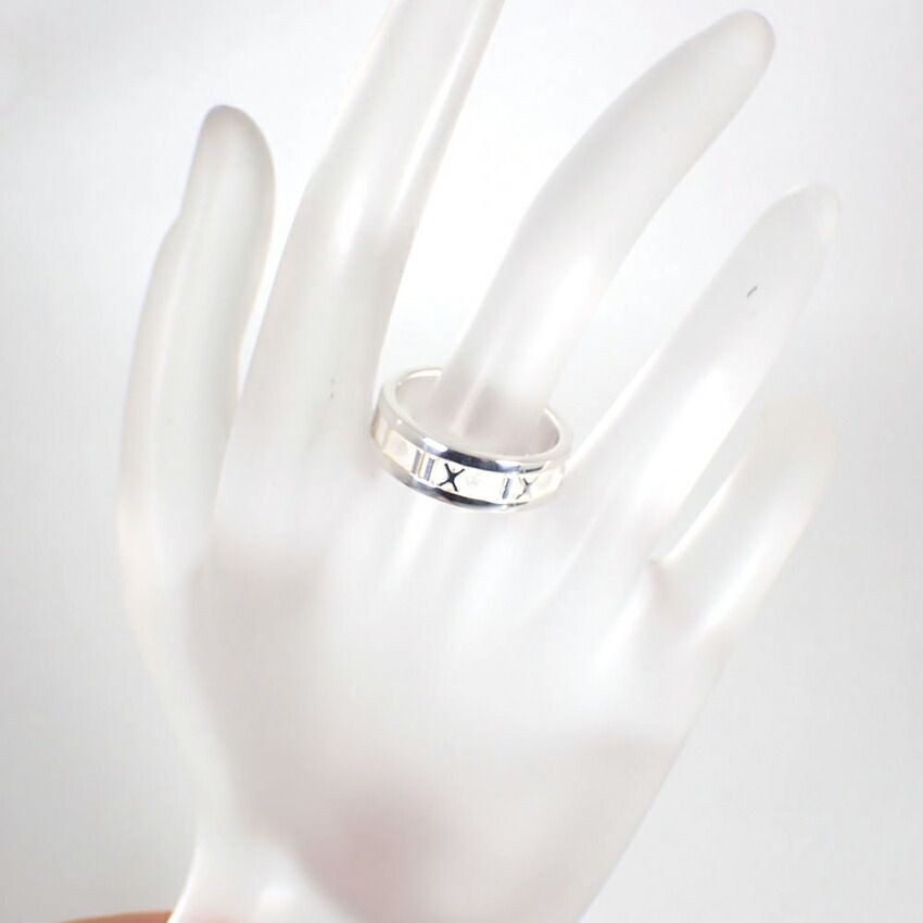美品　ティファニー　アトラス　リング　約14号　シルバー　925 TIFFANY&Co.】ティファニー アトラス ワイド シルバー925 14号 約13g