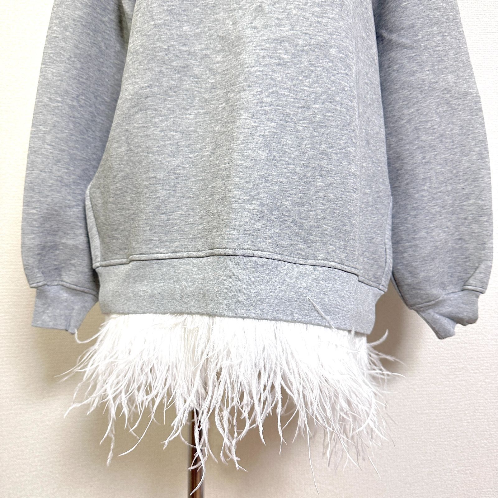 タグ付 eimy istoire フェザーヘムスウェットワンピース ミニ