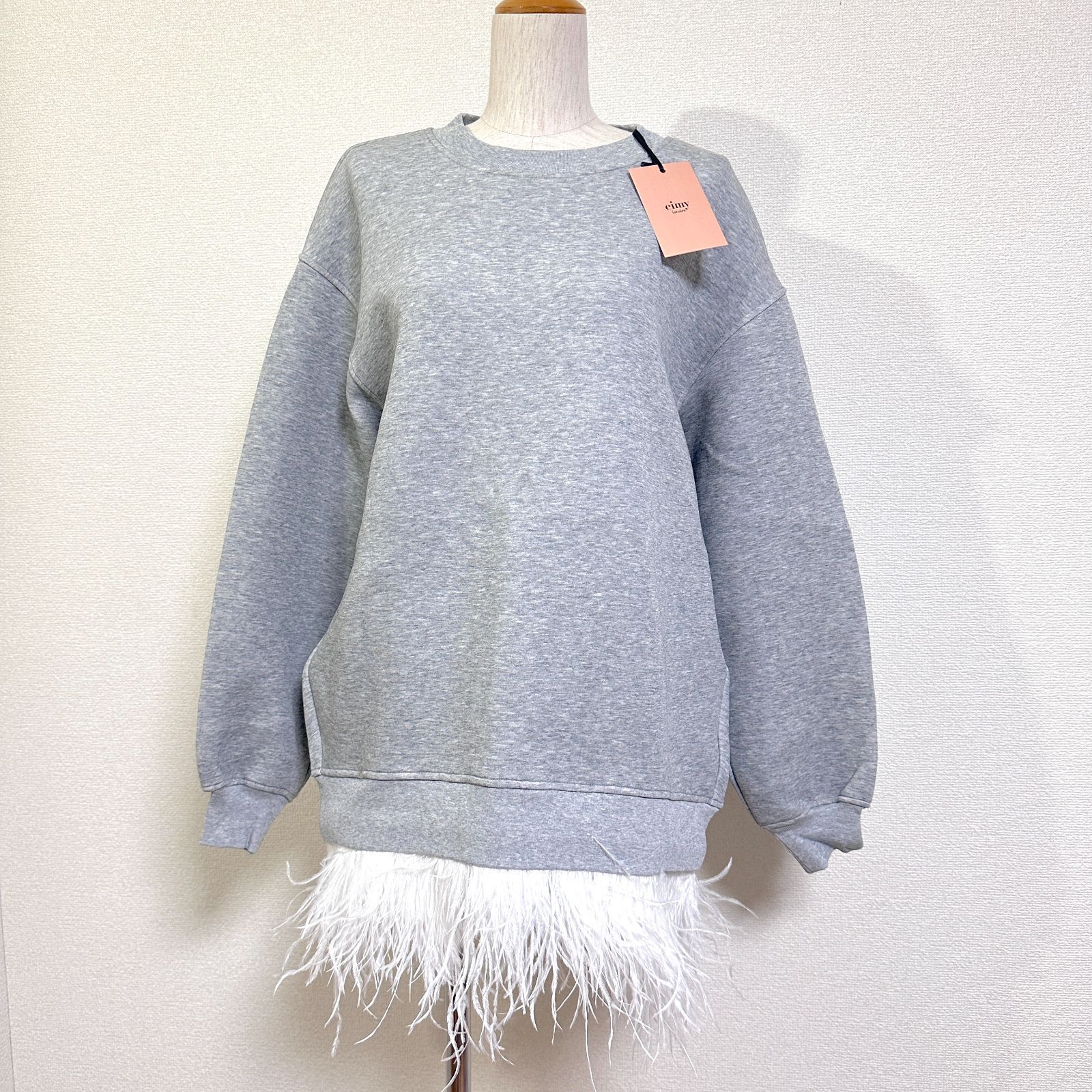 タグ付 eimy istoire フェザーヘムスウェットワンピース ミニ