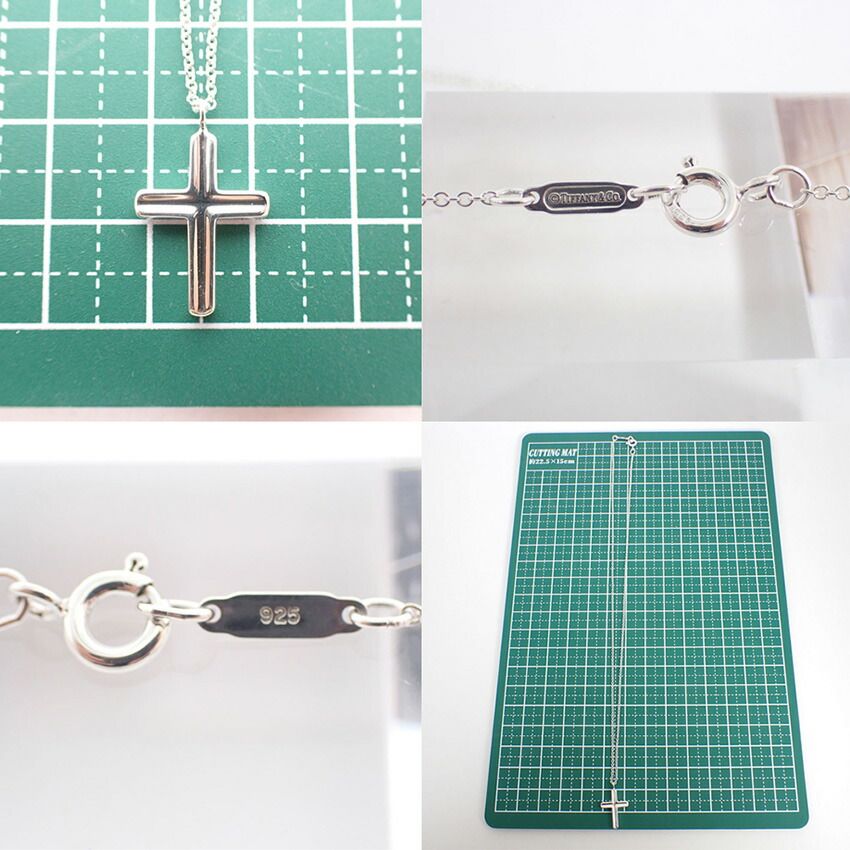 ティファニー 925 コンケーブクロス ペンダント/ネックレス//j132-6