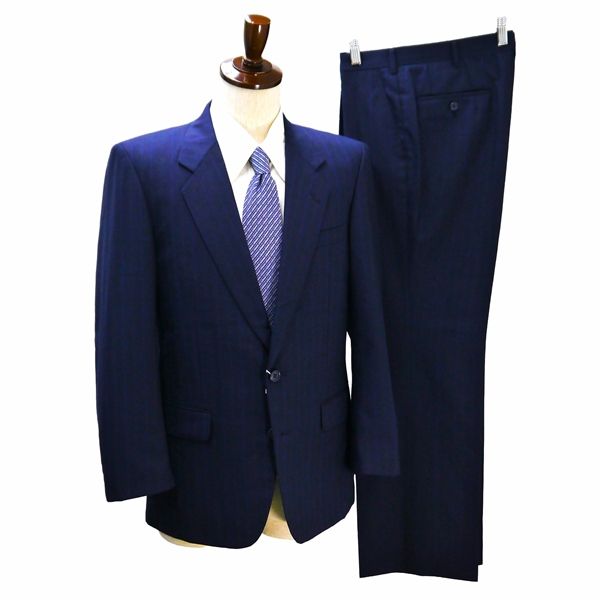 2つボタン シングルスーツ 袖口3つボタン A5 M ダークネイビー 濃紺色