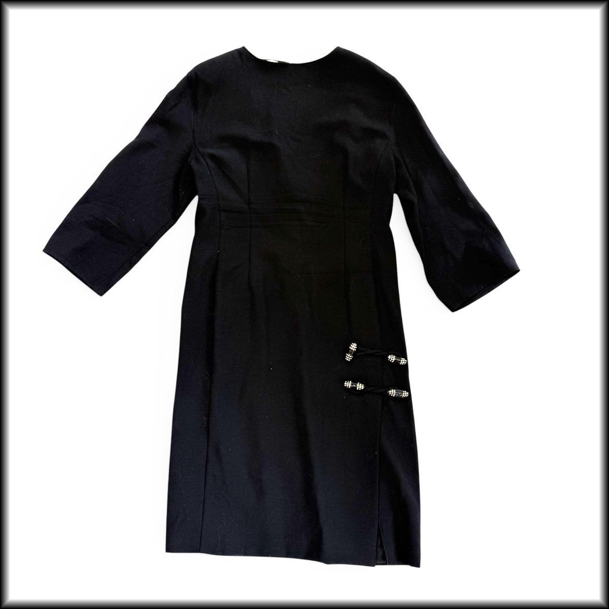 古着◇Valentino miss V◇ヴァレンチノ LANA WOOL ワンピース 44