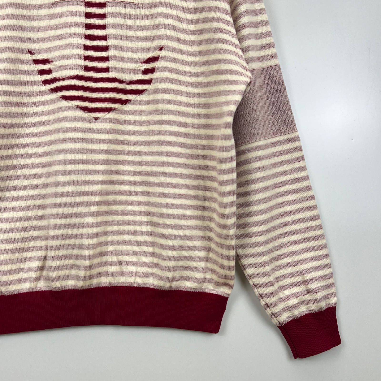 SINA COVA ボーダー ハーフジップ ニットセーター シナコバ SINA COVA