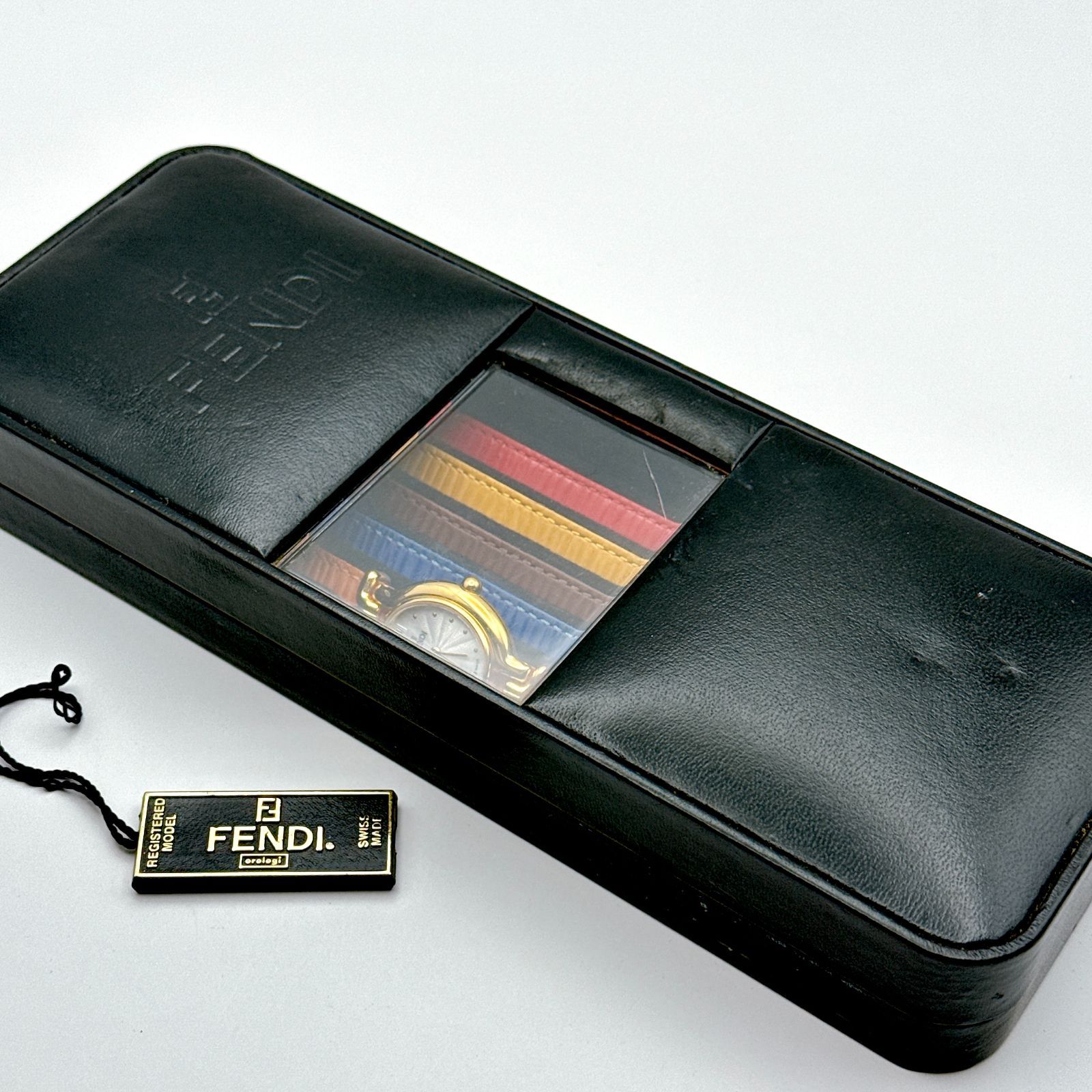 A121【箱入り・フルセット】FENDI 640L カメレオン レディースウォッチ