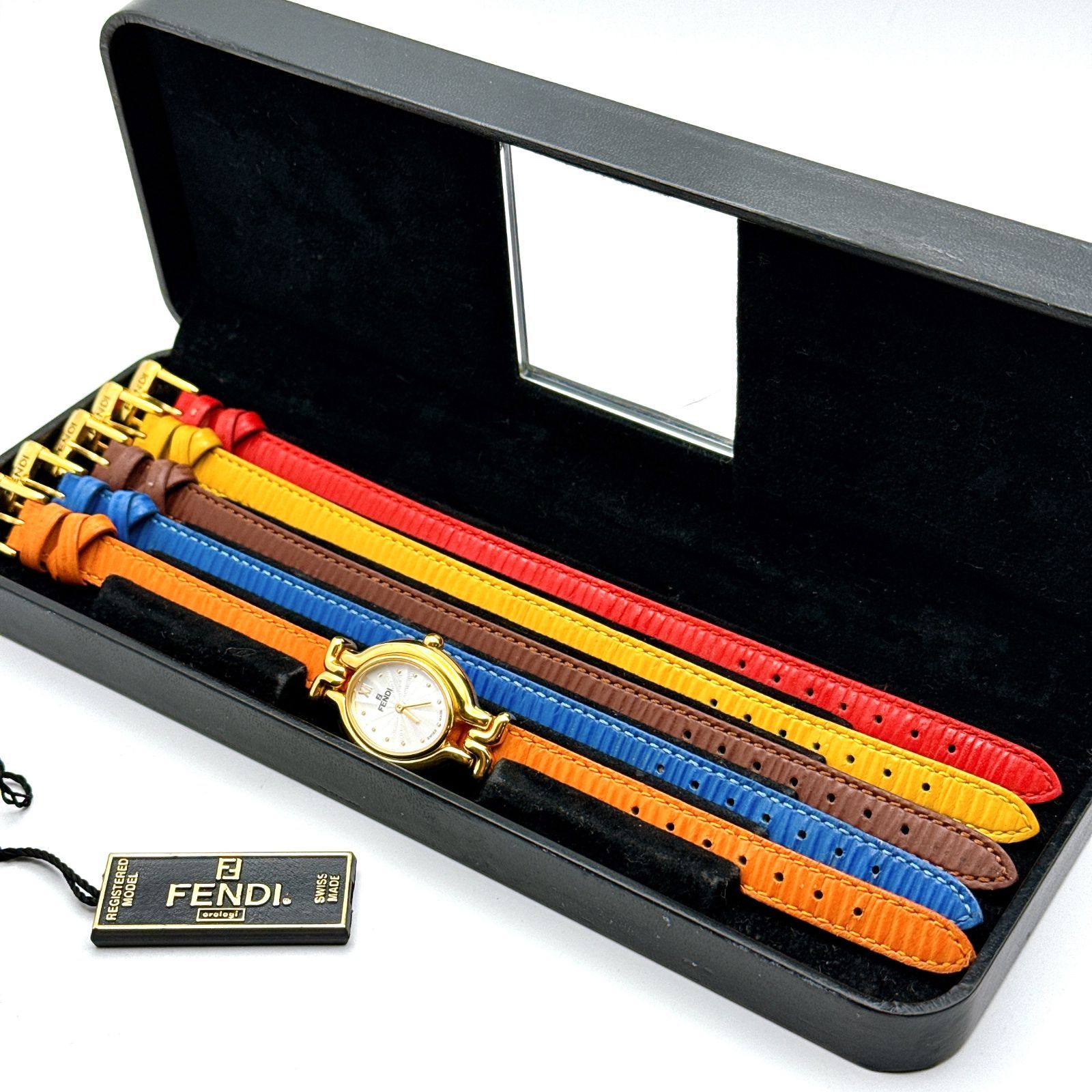 A121【箱入り・フルセット】FENDI 640L カメレオン レディースウォッチ