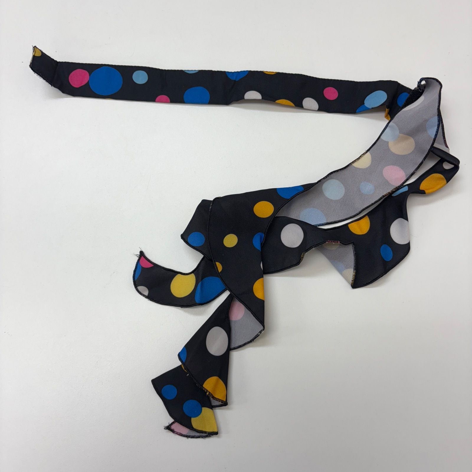 prima boutique】 フラメンコ衣装 ドレス セットアップ 黒 水玉 ドット