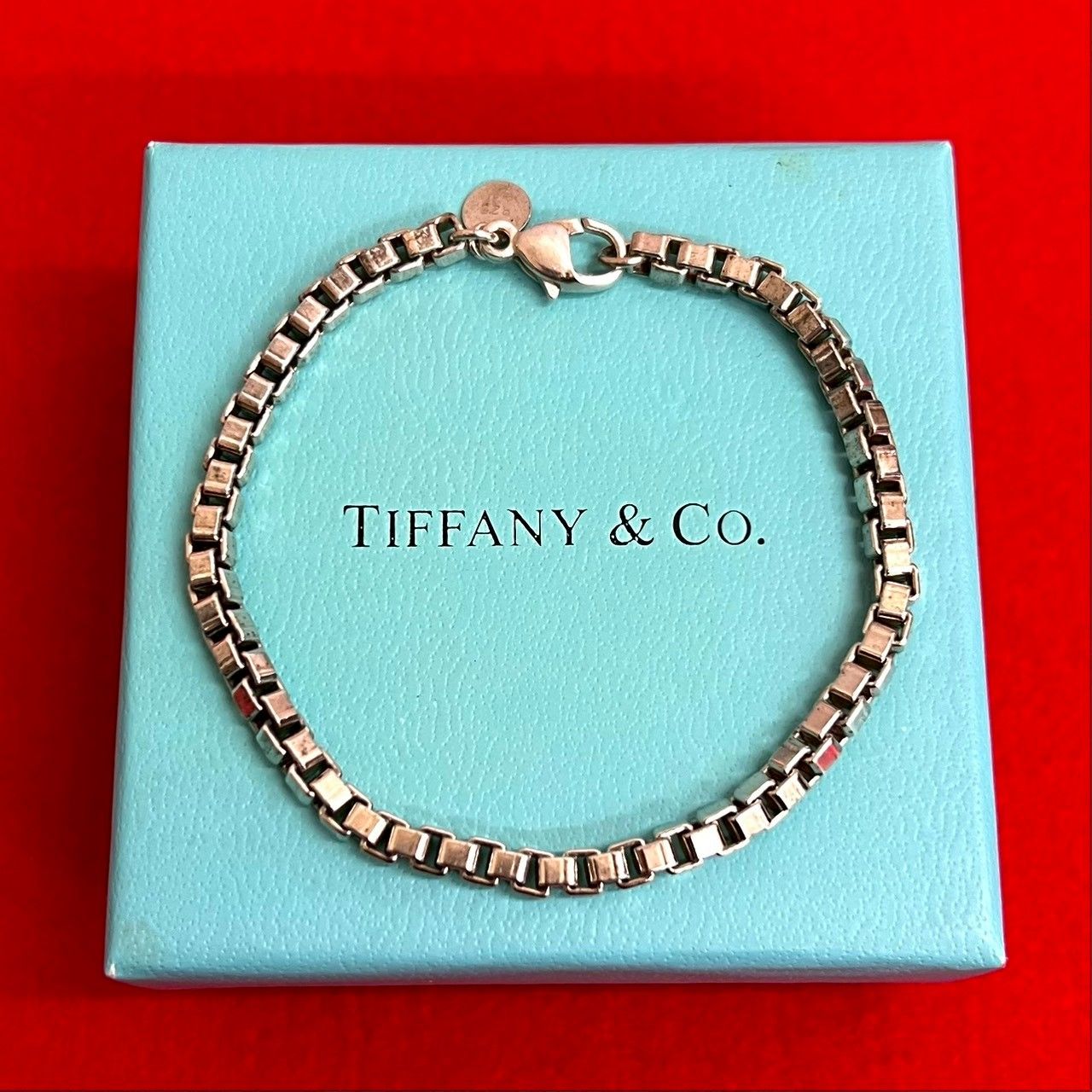 極 美品 TIFFANY&amp;Co. ティファニー ベネチアン チェーン ブレスレット