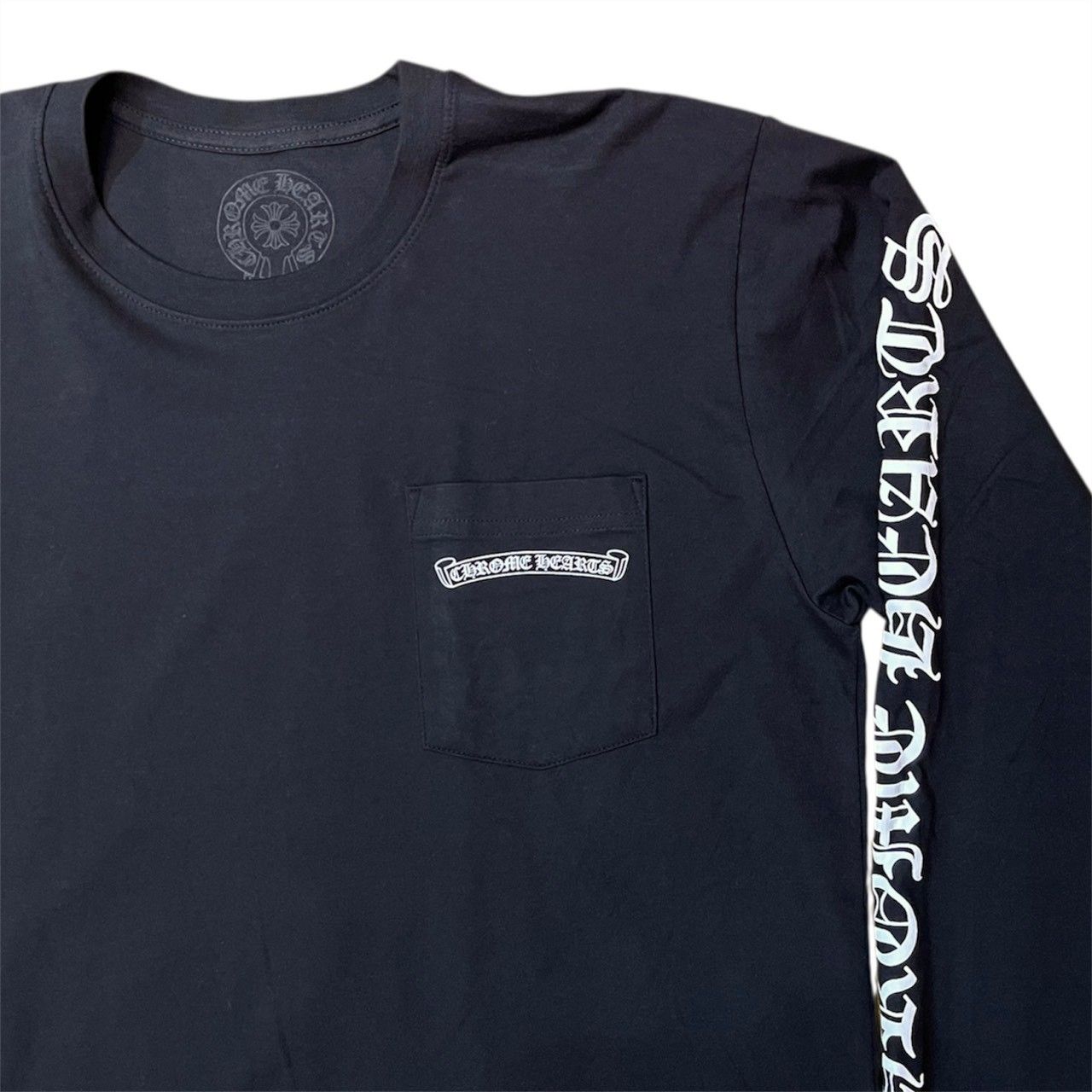 Chrome Hearts Scroll Logo L/S T-Shirt 