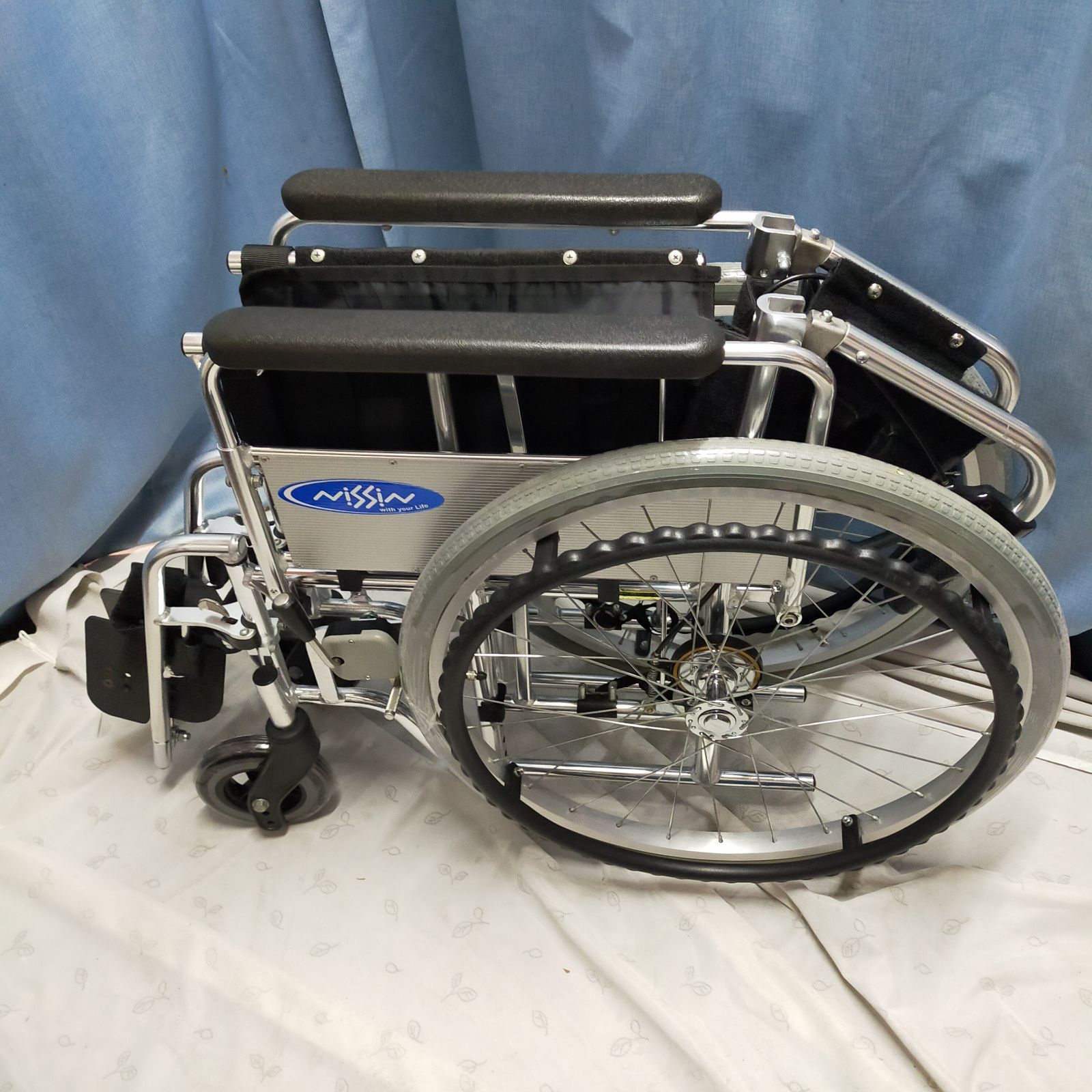 WC-13038）日進医療器 EX-M モジュールタイプ 自走式 自走型 車椅子 車