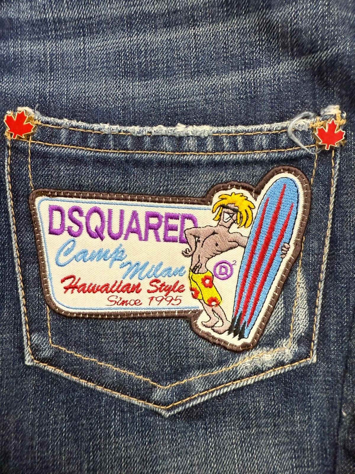 DSQUARED2 ディースクエアード イタリア製 ワッペン ヴィンテージ加工