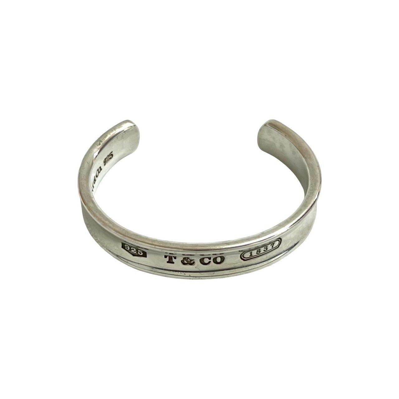 Tiffany&co ティファニー 1837 バングル 925刻印 極美品 極 美品 箱付 TIFFANY&Co. ティファニー 1837 ナローバングル ロゴ