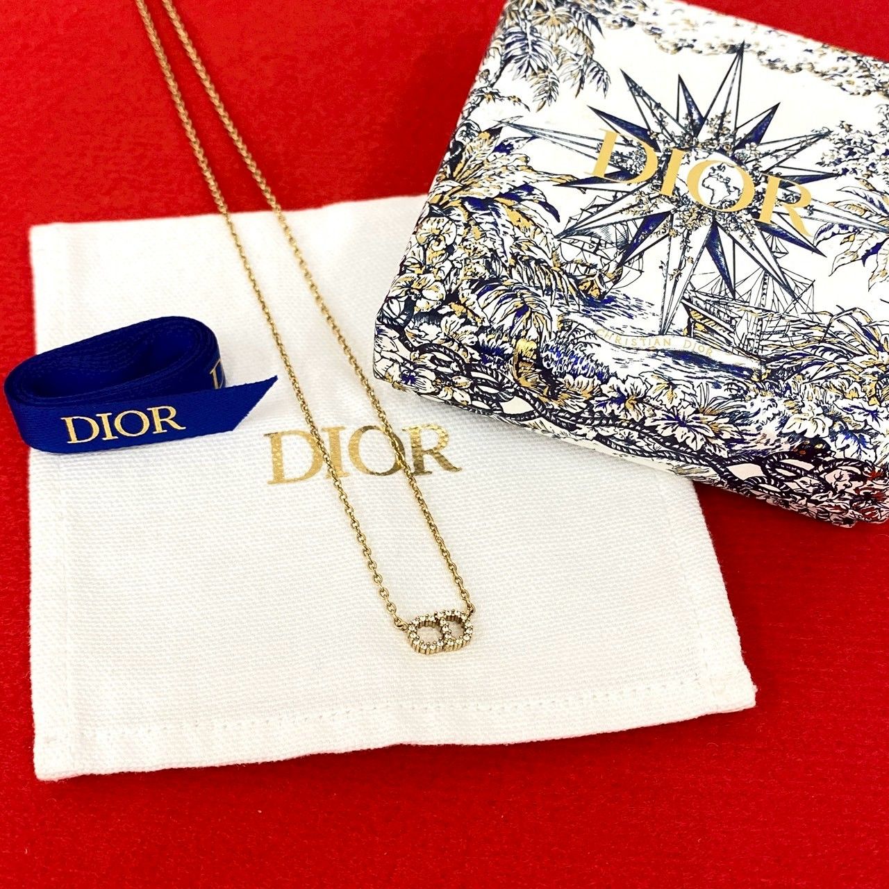 極 美品 箱付 Christian Dior ディオール CD ロゴ モチーフ トップ GP
