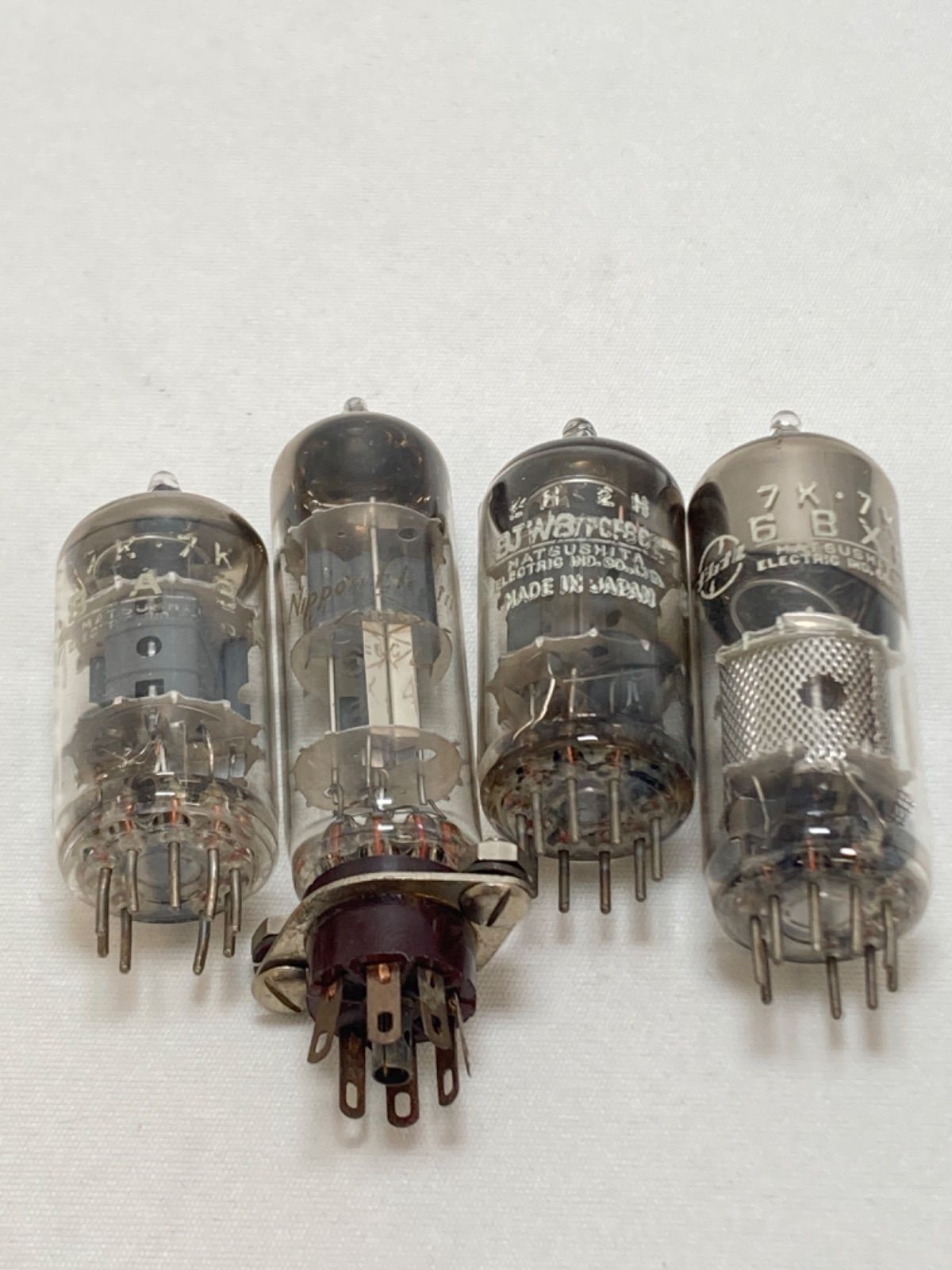☆ ナショナル/松下電器/NEC 真空管 8A8/6BX6/6X4/9JWA 4点セット