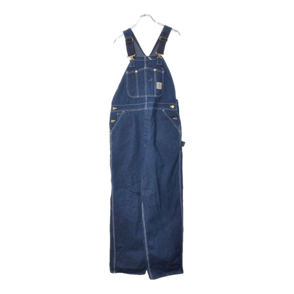 90年代 USA製 Carhartt カーハート デニム ビブオーバーオール ブルー