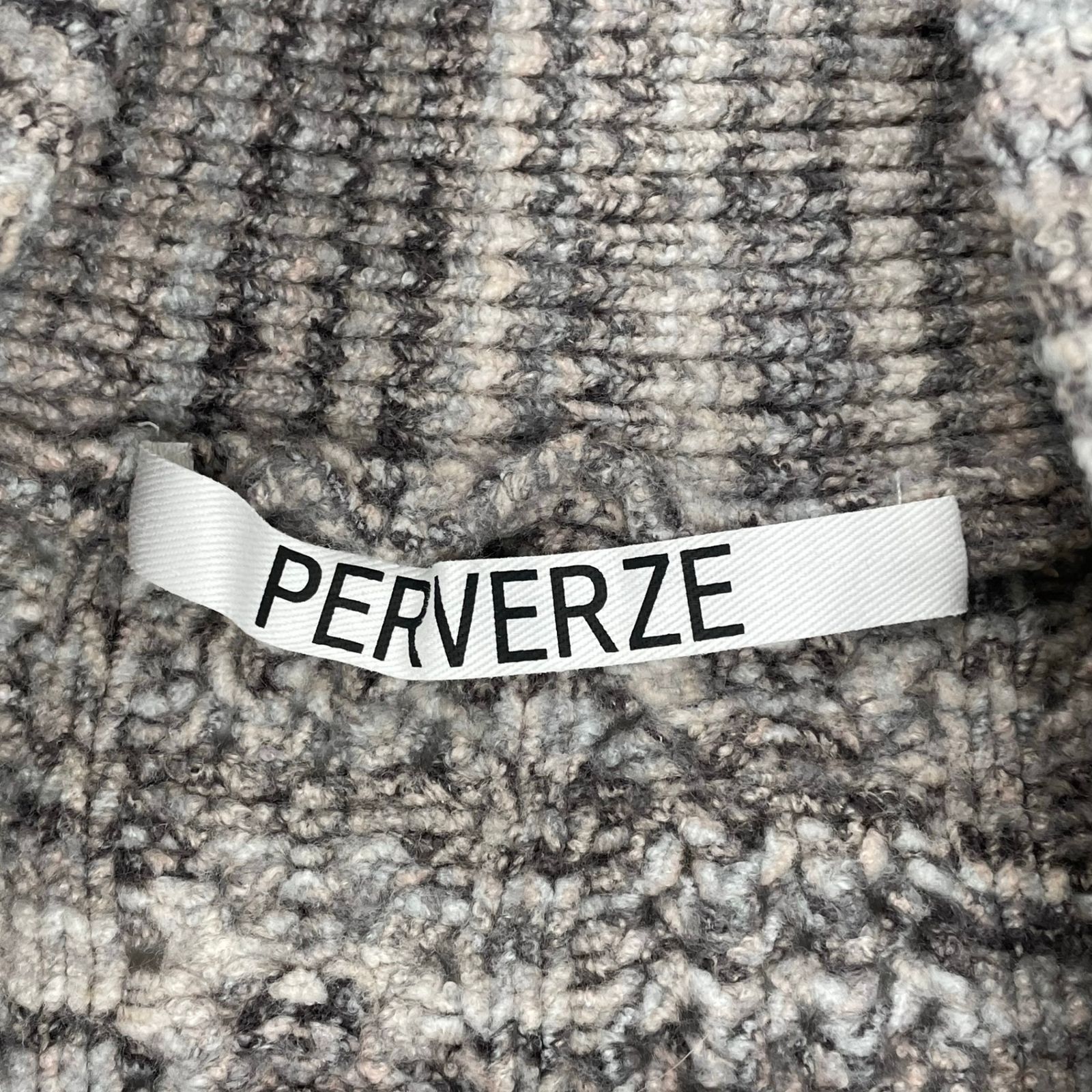 PERVERZE パーバーズ / 変わり編みニットベスト 参考定価：28,000+tax