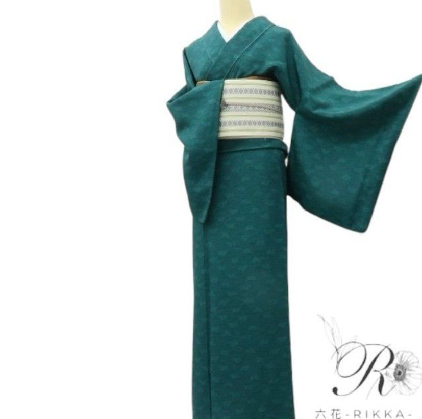 六花-RIKKA- 美品 正絹 人間国宝 中村勇二郎落款 草木染 トールサイズ