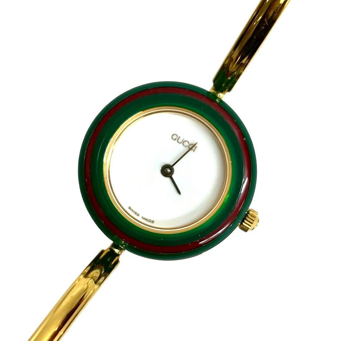 稼働品 極 美品 箱付き GUCCI グッチ チェンジベゼル シェリーライン