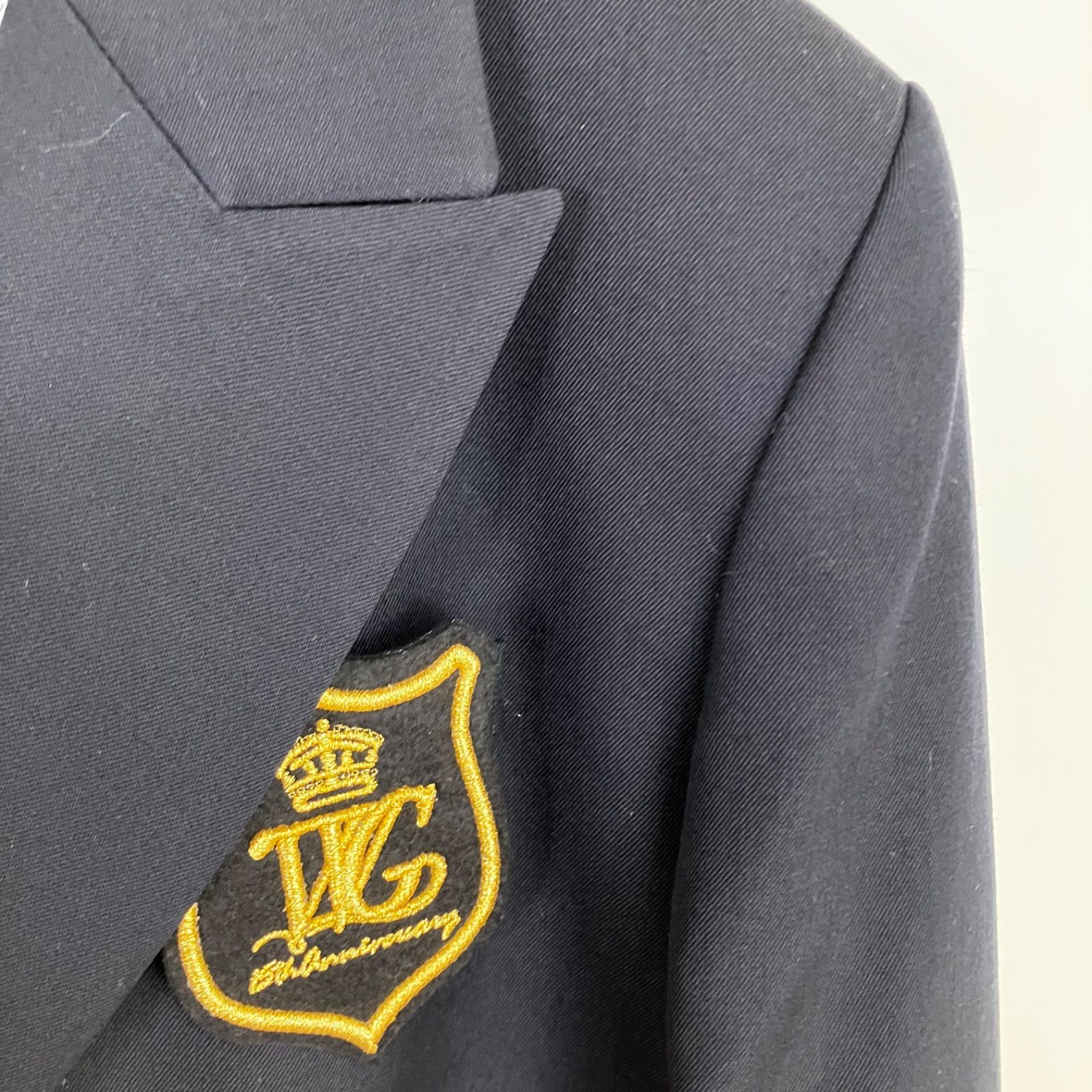 Whim Gazette 15th Anniversary ワッペンブレザー F ネイビー 紺