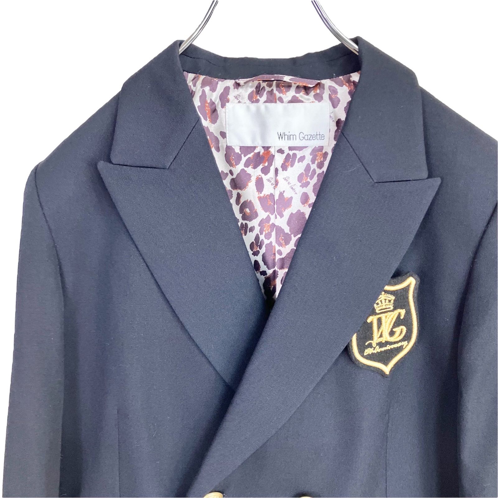 Whim Gazette 15th Anniversary ワッペンブレザー F ネイビー 紺