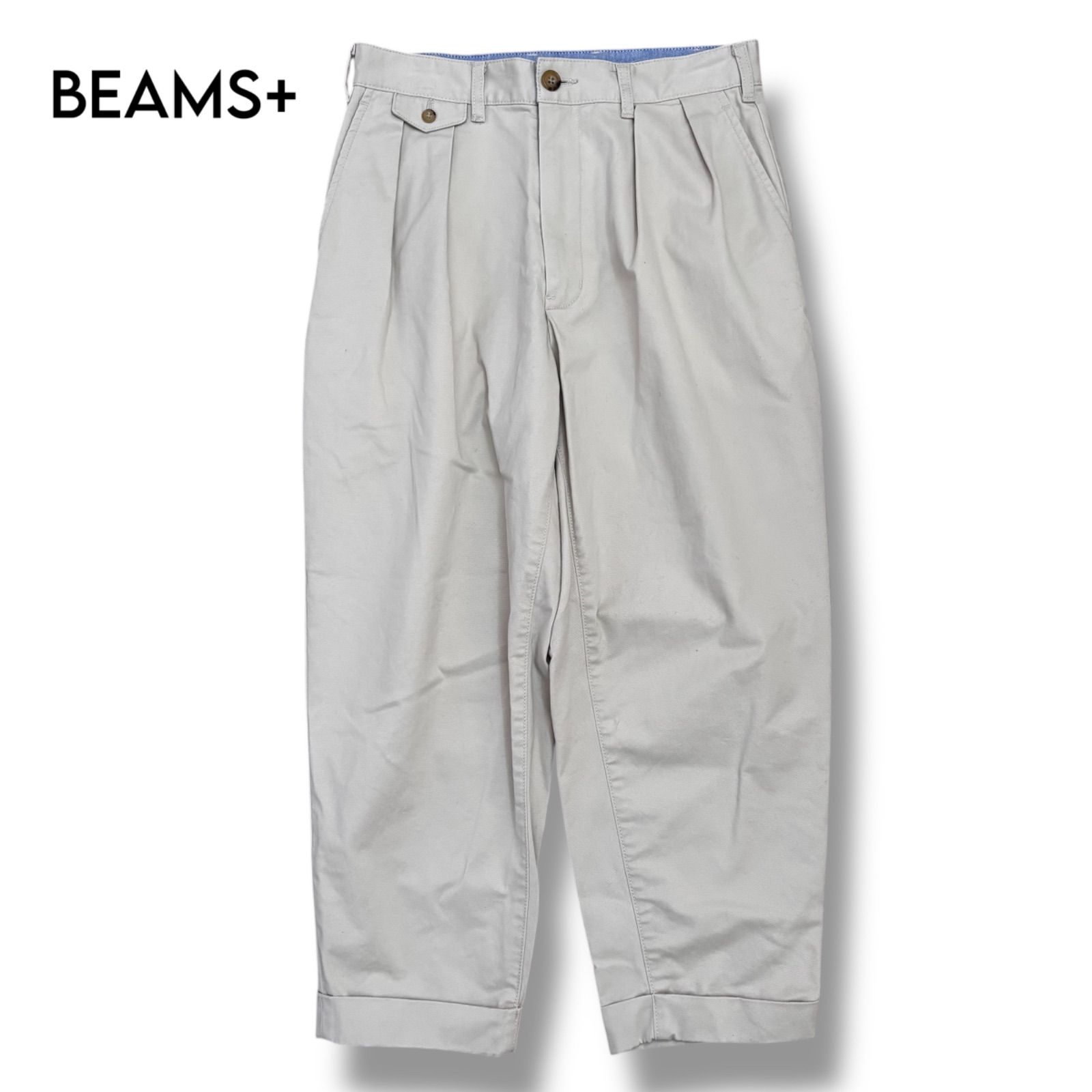 BEAMS PLUS】2 Pleats Tapered Twill Ssize 【公式通販】