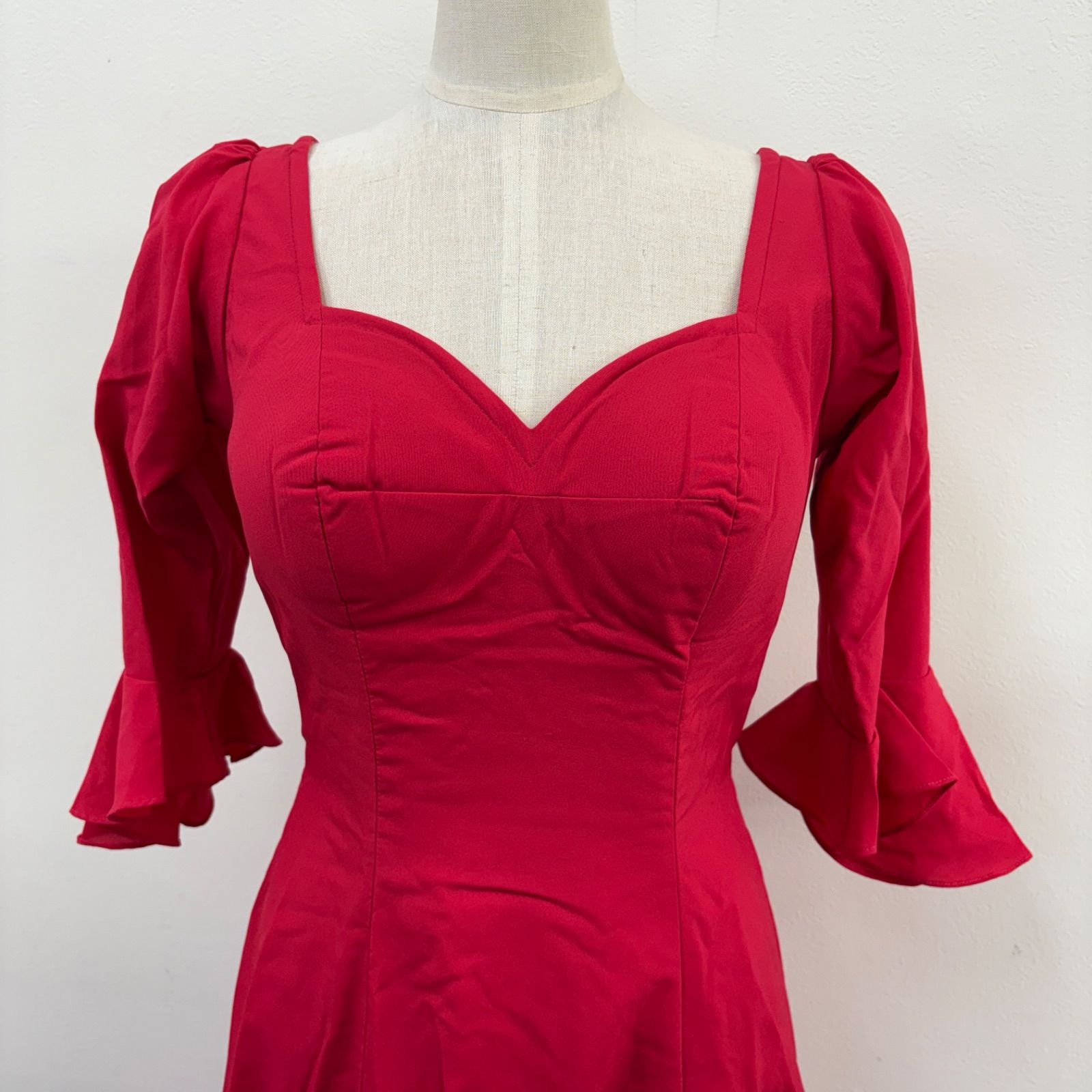 アトリエ貴美恵】 フラメンコ衣装 ドレス 花柄 ピンク フリル スカーフ