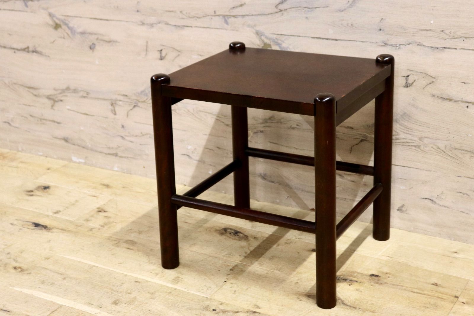 北海道民芸家具 樺材スツール オールドヴィンテージ 送料無料 北海道