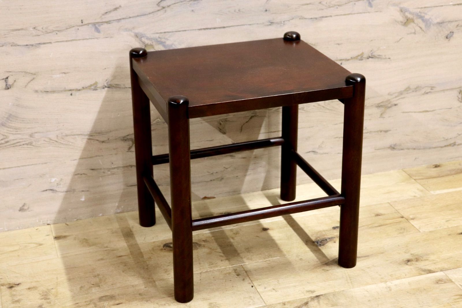 アンティーク 北海道民芸家具 スツール 花台 木製 樺材 アンティーク 北海道民芸家具 スツール 花台 木製 樺材 アンティーク