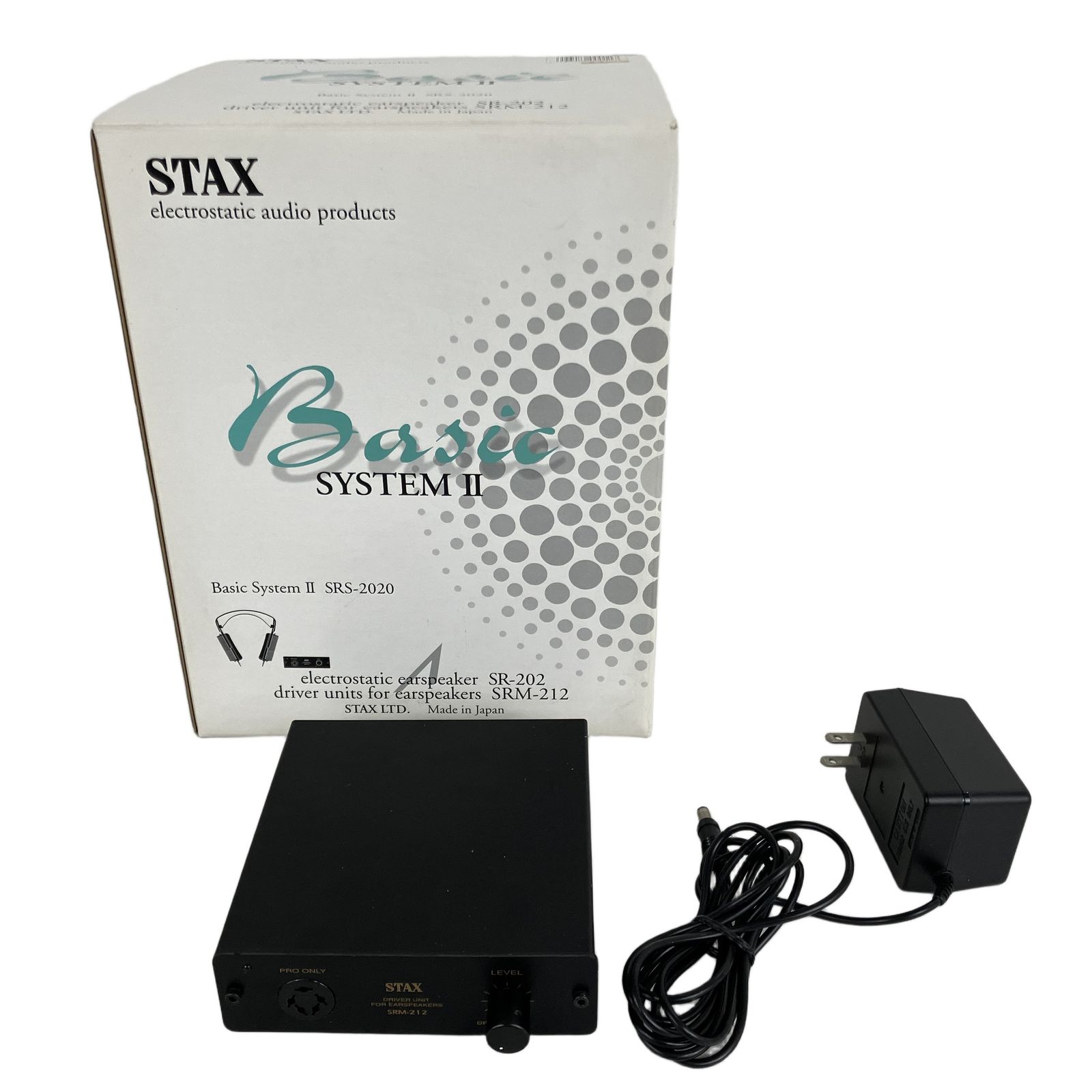 STAX Basic SYSTEM II SRS-2020 SR-202/SRM-212 ヘッドフォンアンプ