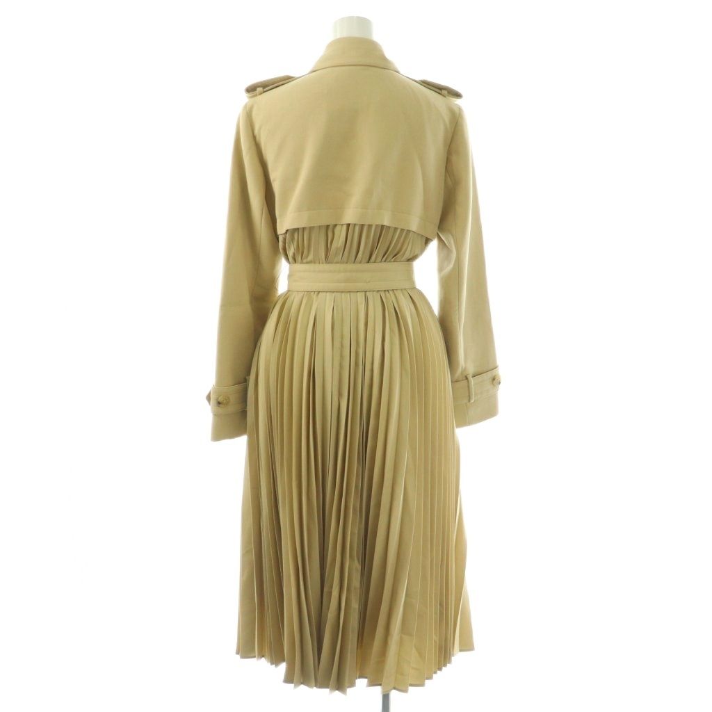 SANDRO ベージュ プリーツトレンチコート サンドロ SANDRO プリーツ トレンチコート アウター 34 ベージュ