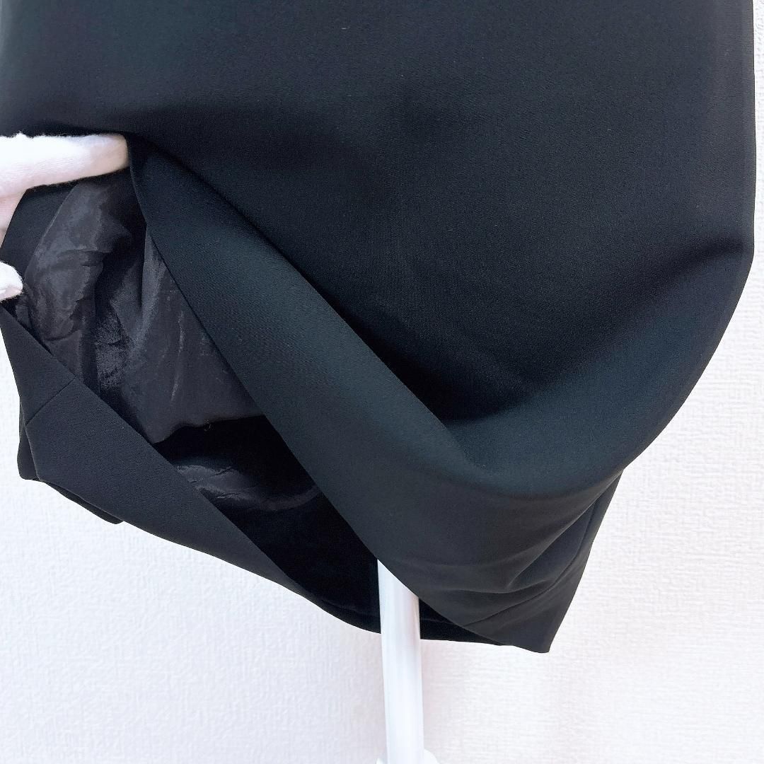 美品】モスキーノ 半袖ワンピース ドレス I38 シャギー ブラック  