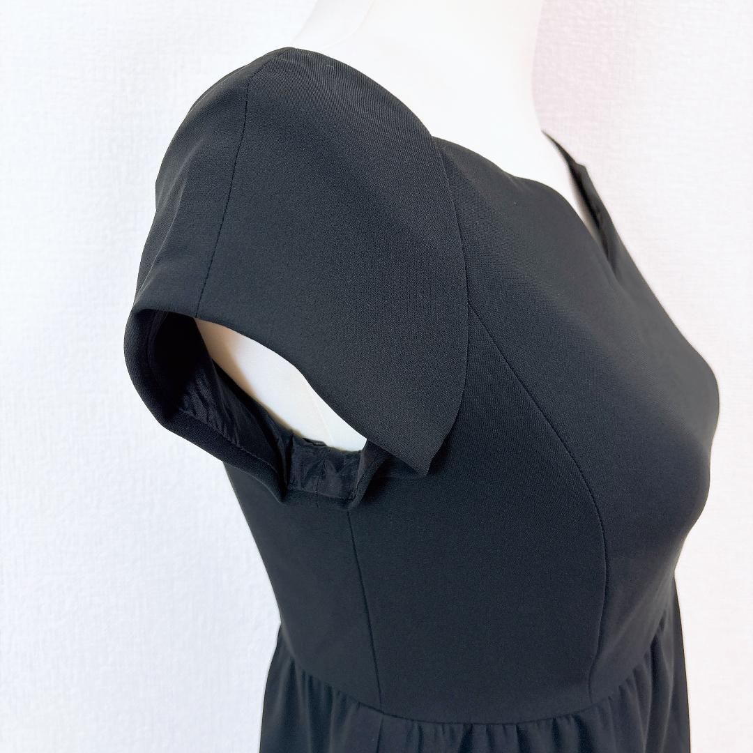 美品】モスキーノ 半袖ワンピース ドレス I38 シャギー ブラック  