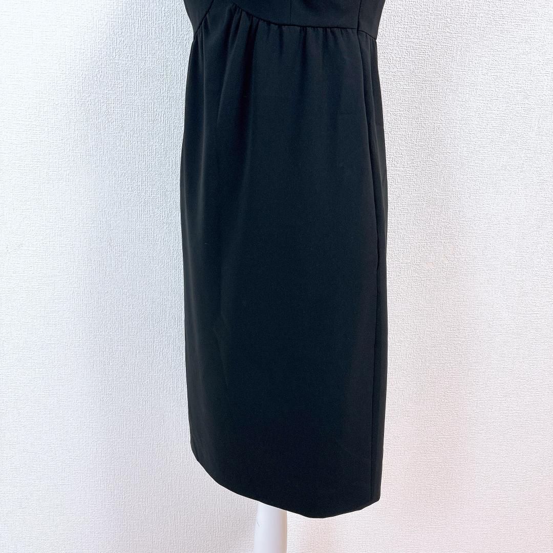 美品】モスキーノ 半袖ワンピース ドレス I38 シャギー ブラック  