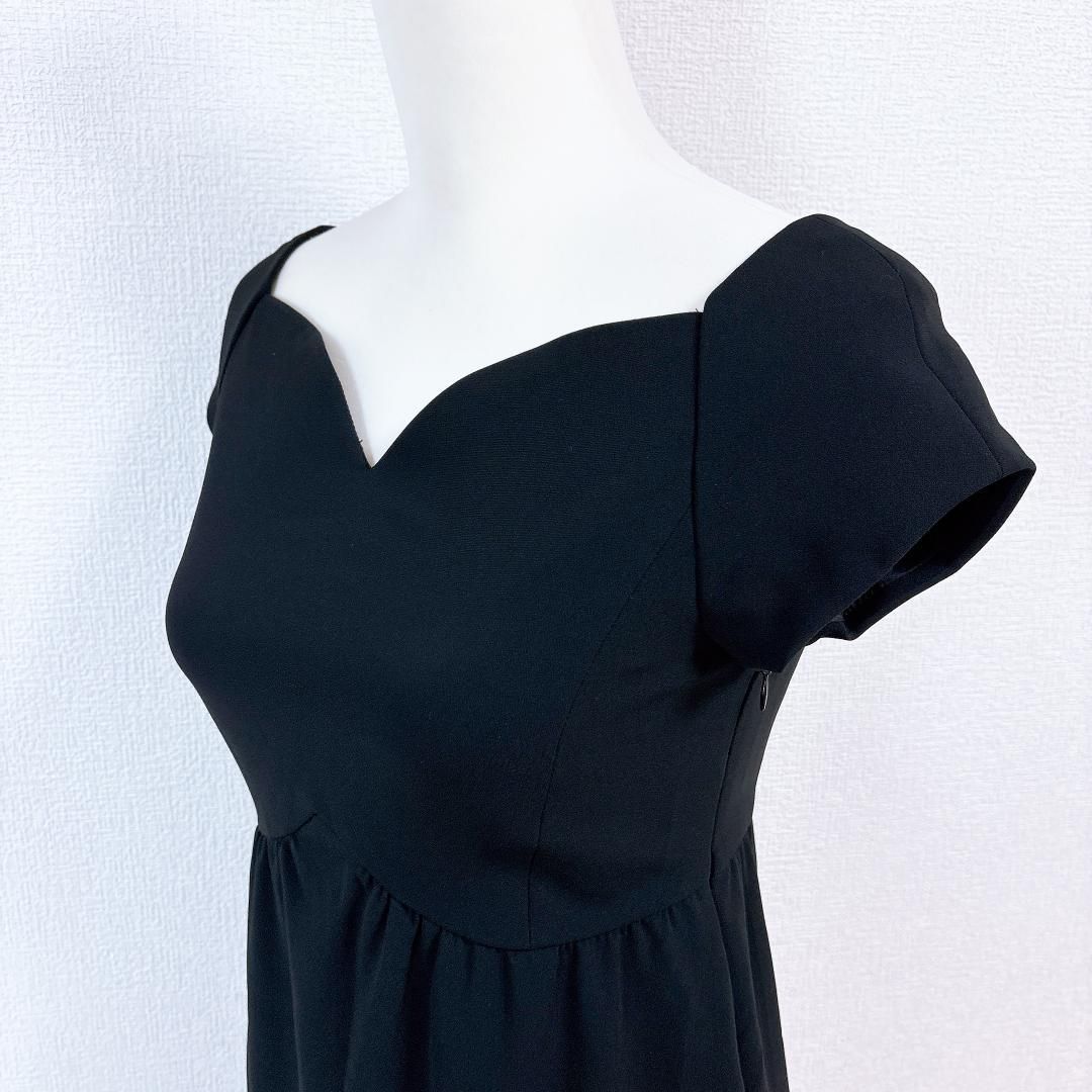 美品】モスキーノ 半袖ワンピース ドレス I38 シャギー ブラック  