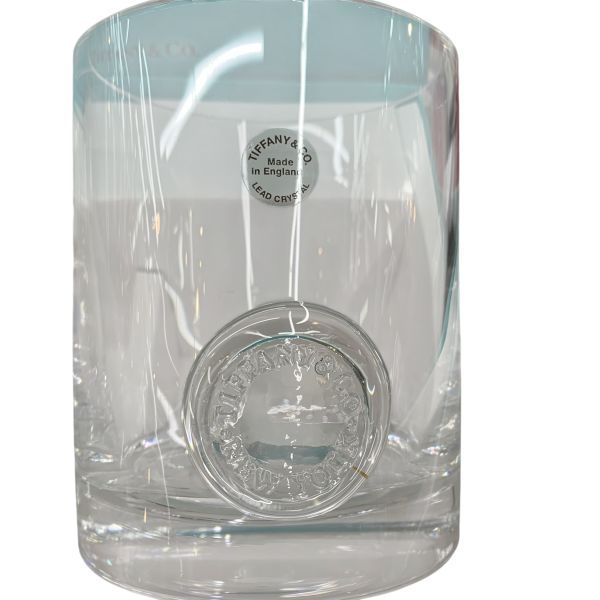 ♥ ティファニー TIFFANY Co コップ グラス シール ペア エンボスロゴ セット クリア リードクリスタル H 6 A 080