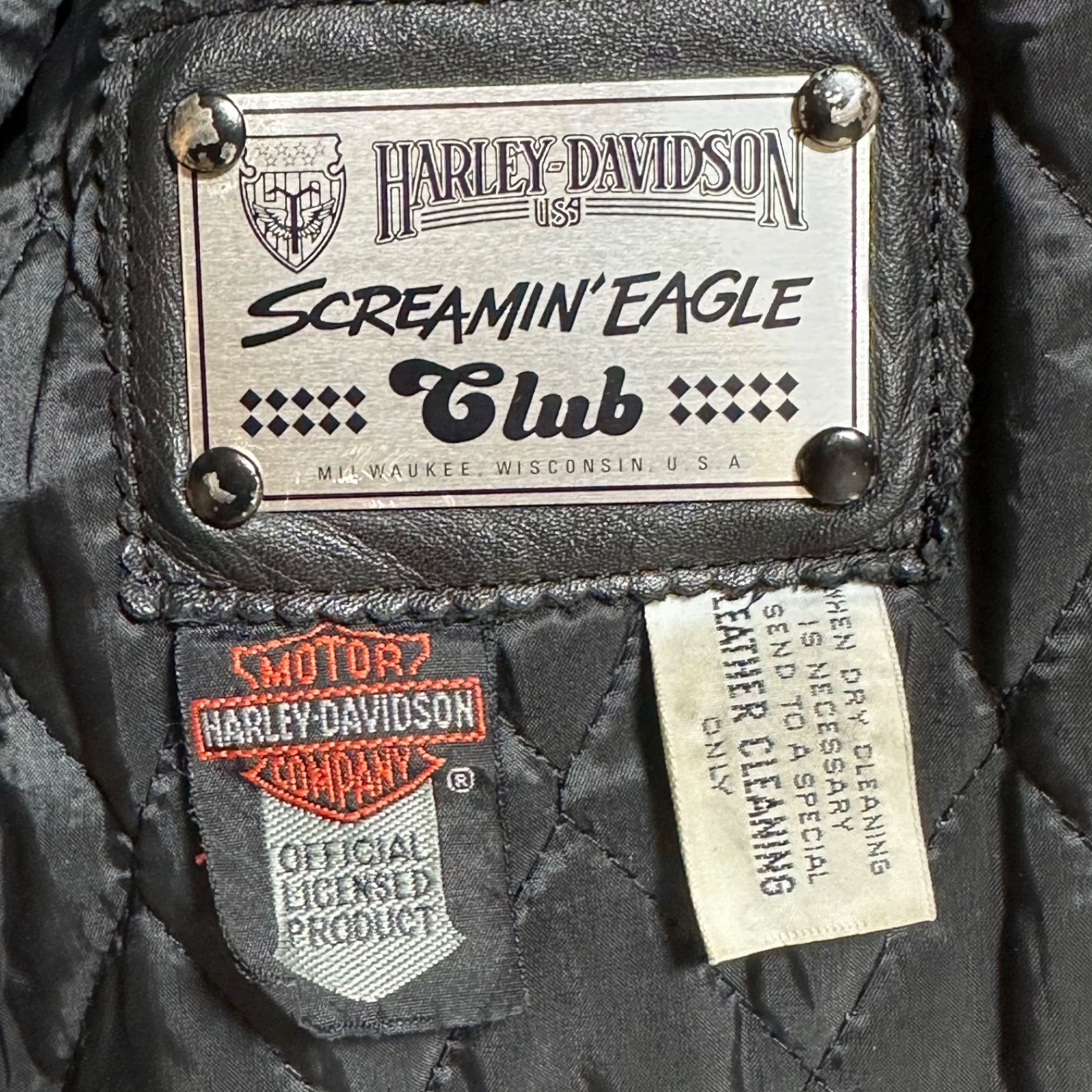 HARLEY-DAVIDSON ダブルライダース レザージャケット 36 S相当