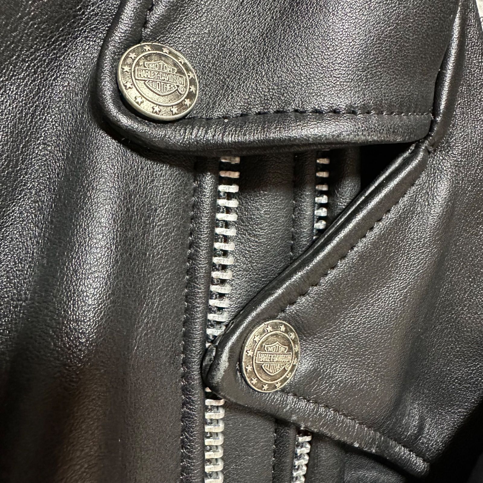 HARLEY-DAVIDSON ダブルライダース レザージャケット 36 S相当