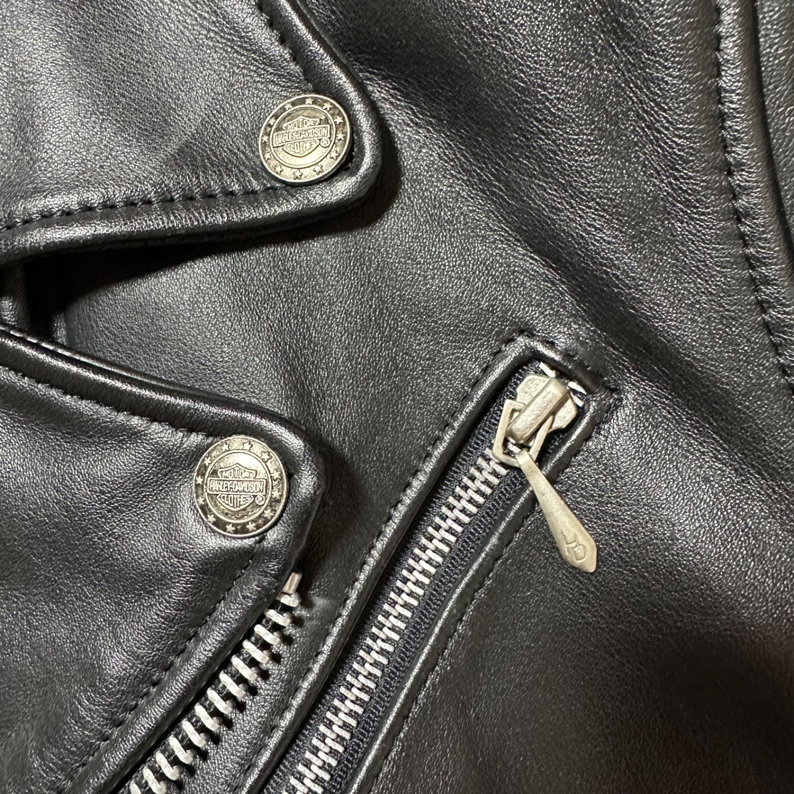 HARLEY-DAVIDSON ダブルライダース レザージャケット 36 S相当