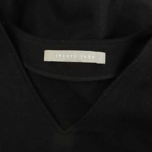 セオリーリュクス theory luxe ウール 長袖ワンピース ロング Vネック